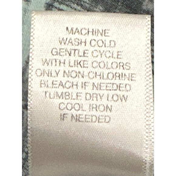 Christopher & Banks PM Stretch Jacket Colorful Town Print Button Up Front - Picture 7 of 11